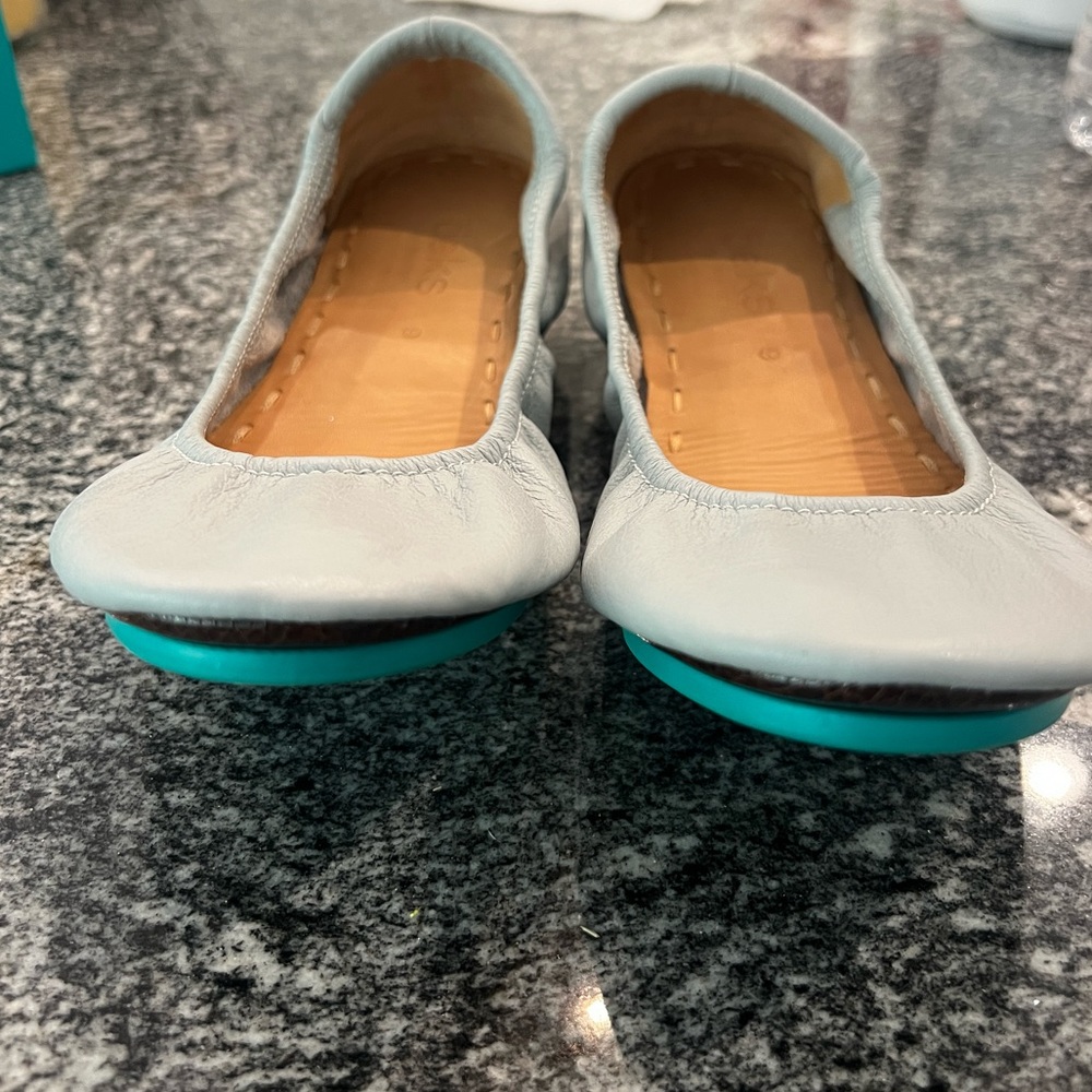 Tieks Cool Gray flats size 9